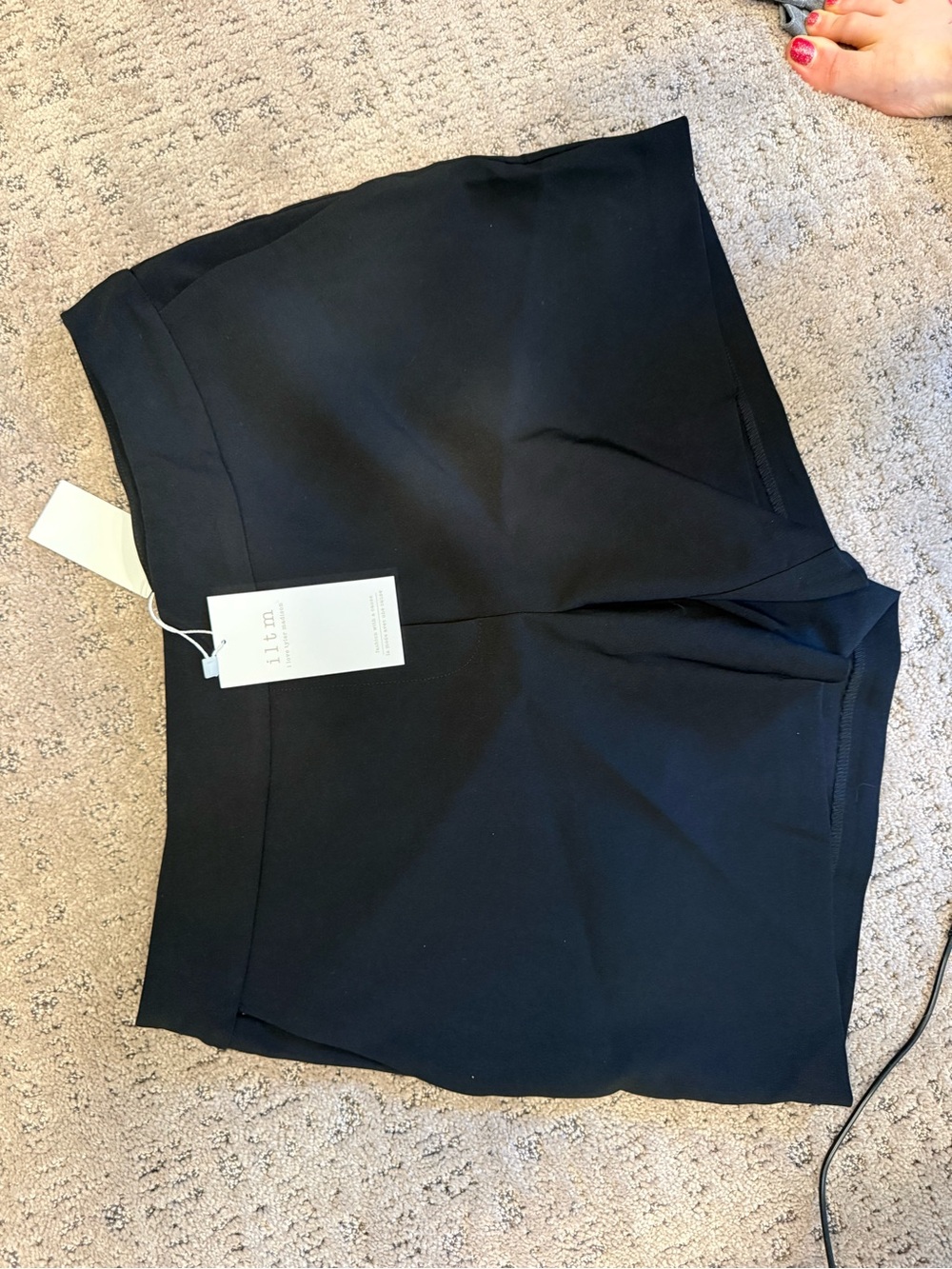 I  love Taylor Madison Black High-Waist Tailored Shorts